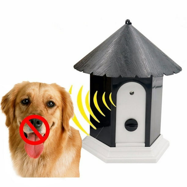 Sonic Bark Control Outdoor Bark Controller Dog Anti Barking Device Stop Barking Dogs Silencer Bark Breaker Anti Barking Device - White